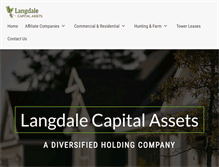 Tablet Screenshot of langdalecapital.com